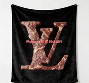 Edgy Meat Print Flannel Couch Blanket 381
